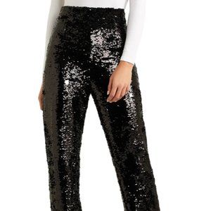 BNWT 16Arlington Sequined crepe straight-leg pants